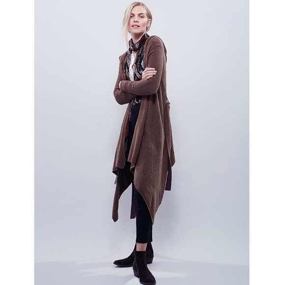 Free People Sweaters - Free People Sloane Hooded Wrap Cardigan